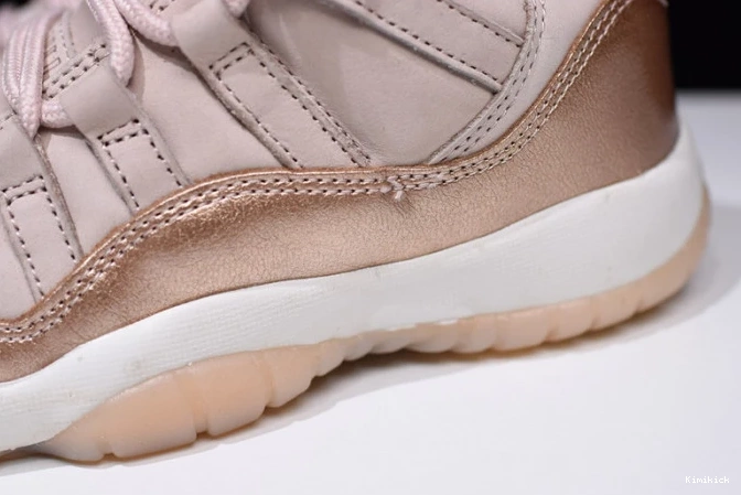 retro ah7860- WellDesigned 1767 jordan air 11 gold" "rose wmns 0607